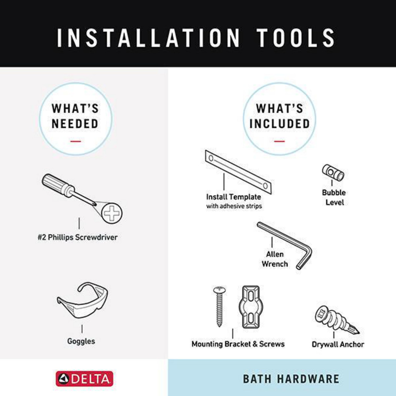 Delta Tetra Tissue Holder in Chrome - 78955