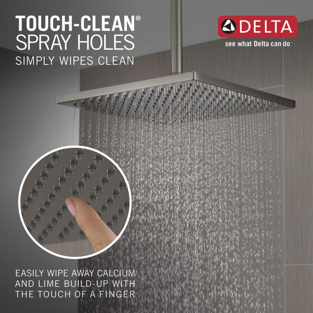 Delta Universal Showering Components Single-Setting Metal Raincan Shower Head in Stainless - 52159-SS25