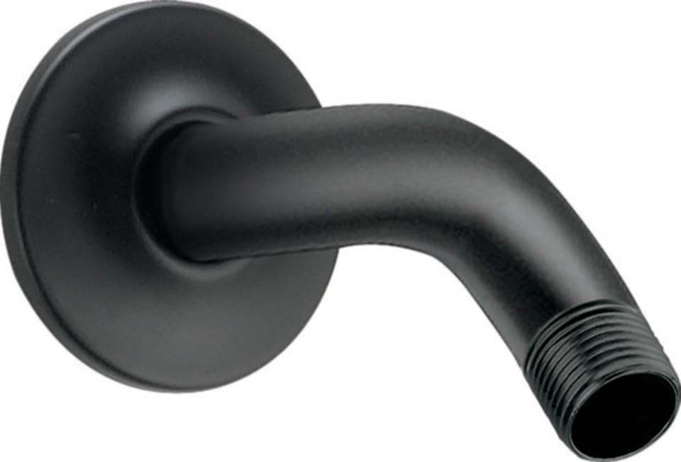 Delta Universal Showering Components Shower Arm & Flange in Matte Black - U4993-BL