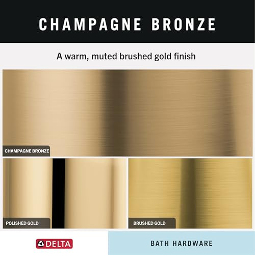 Delta Tetra Robe Hook in Champagne Bronze - 78935-CZ