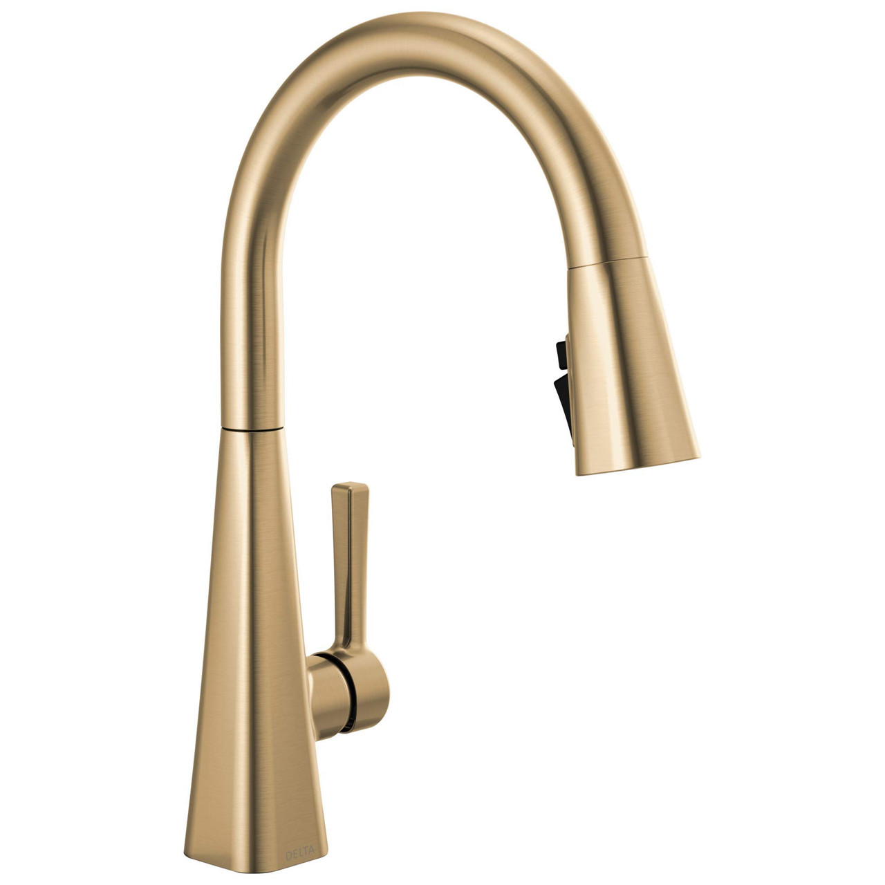 Delta Lenta Single-Handle Pull-Down Kitchen Faucet in Champagne Bronze - 19802Z-CZ-DST