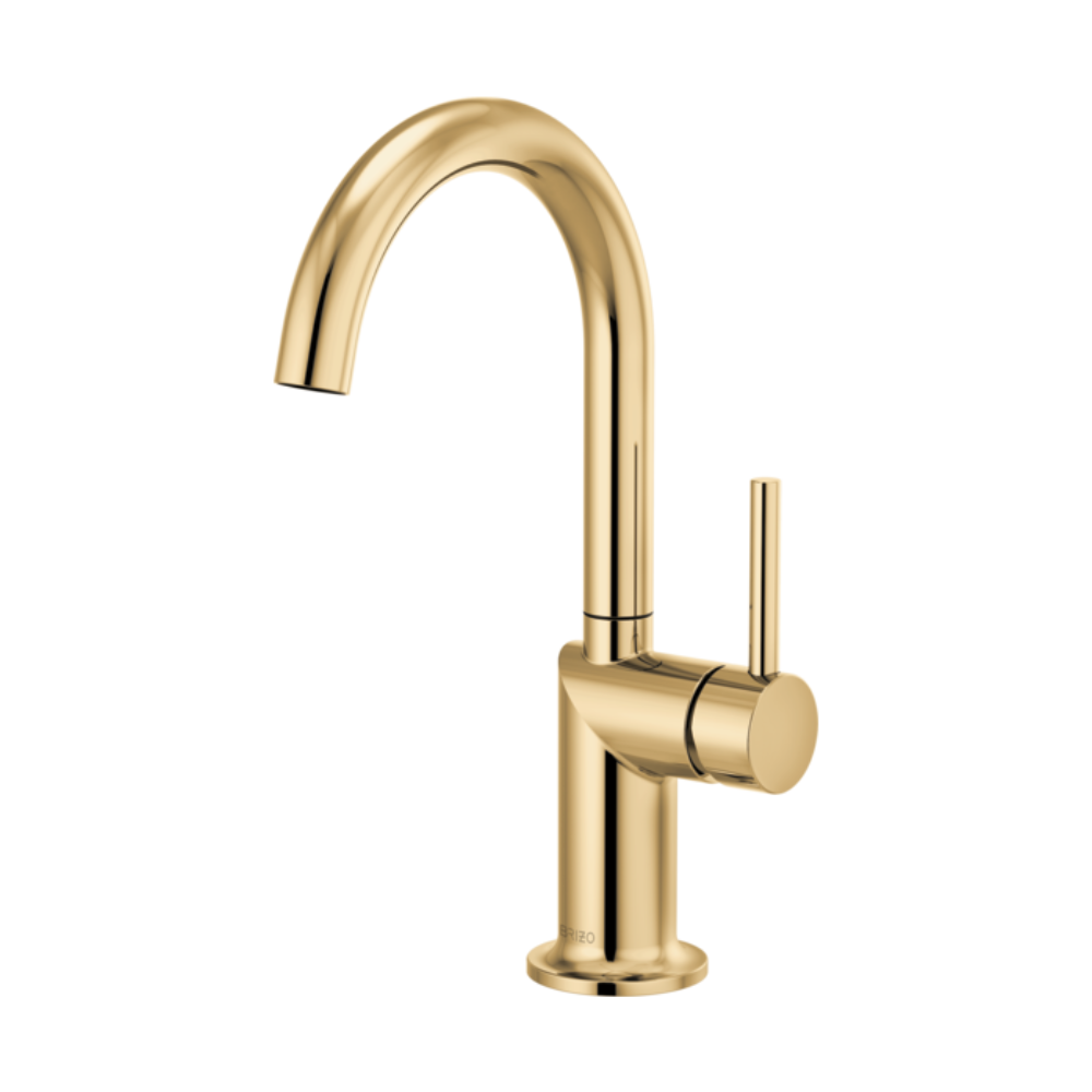 Brizo Odin Bar Faucet With Arc Spout - Less Handle in Polished Gold - 61075LF-PGLHP