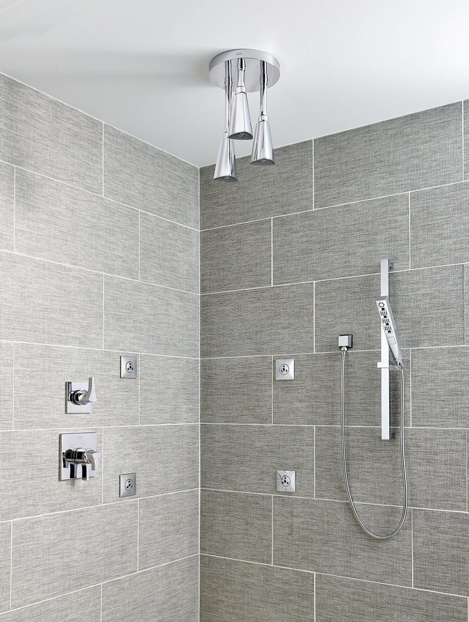 Delta Universal Showering Components Square Wall Elbow For Hand Shower in Chrome - 50570