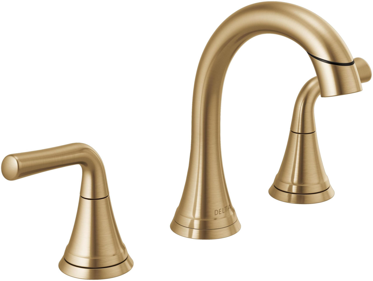 Delta Kayra Two Handle Widespread Pull-Down Bathroom Faucet in Champagne Bronze - 3533LF-CZPDMPU