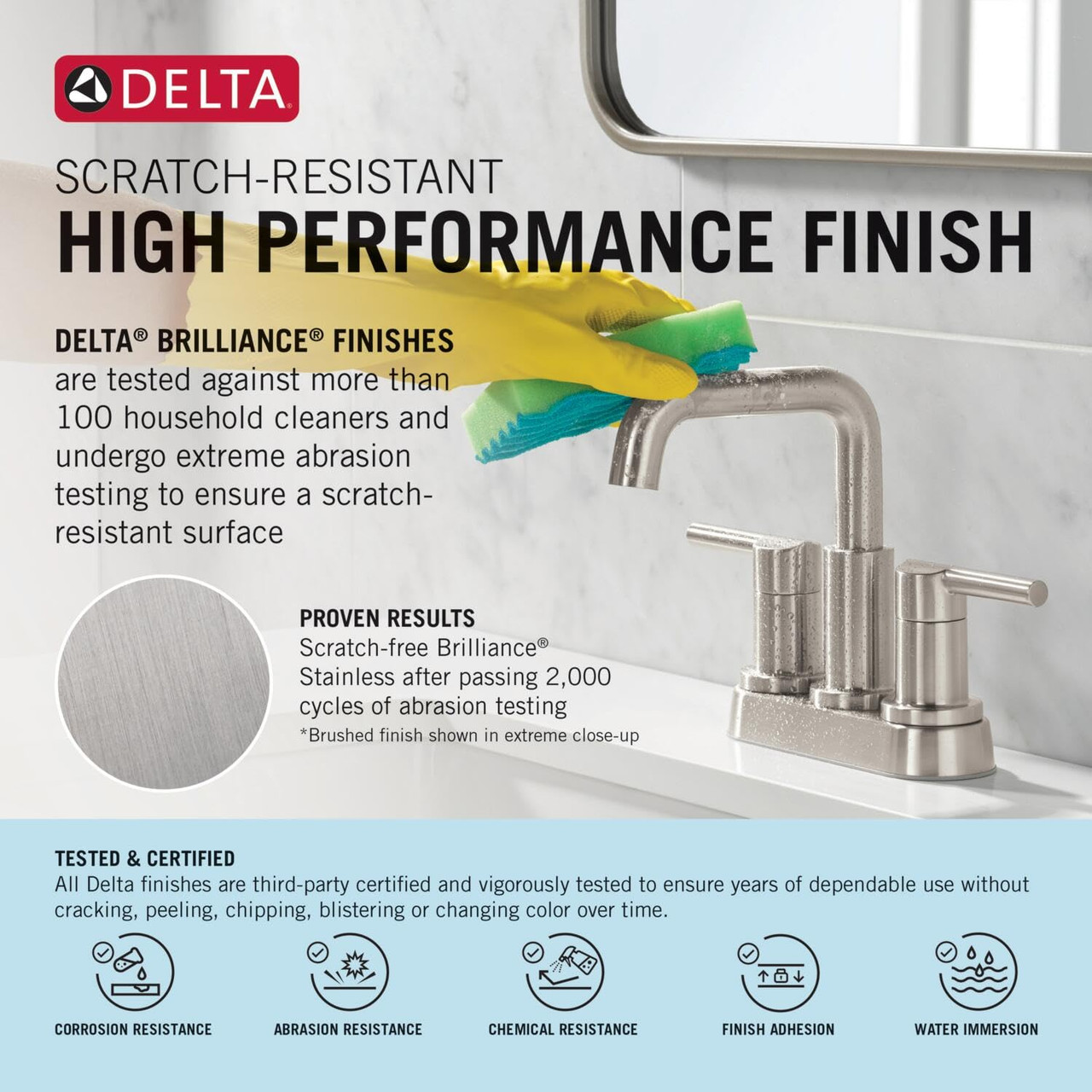 Delta Nicoli Single Handle Pull-Down Bathroom Faucet in Champagne Bronze - 15849LF-CZPD
