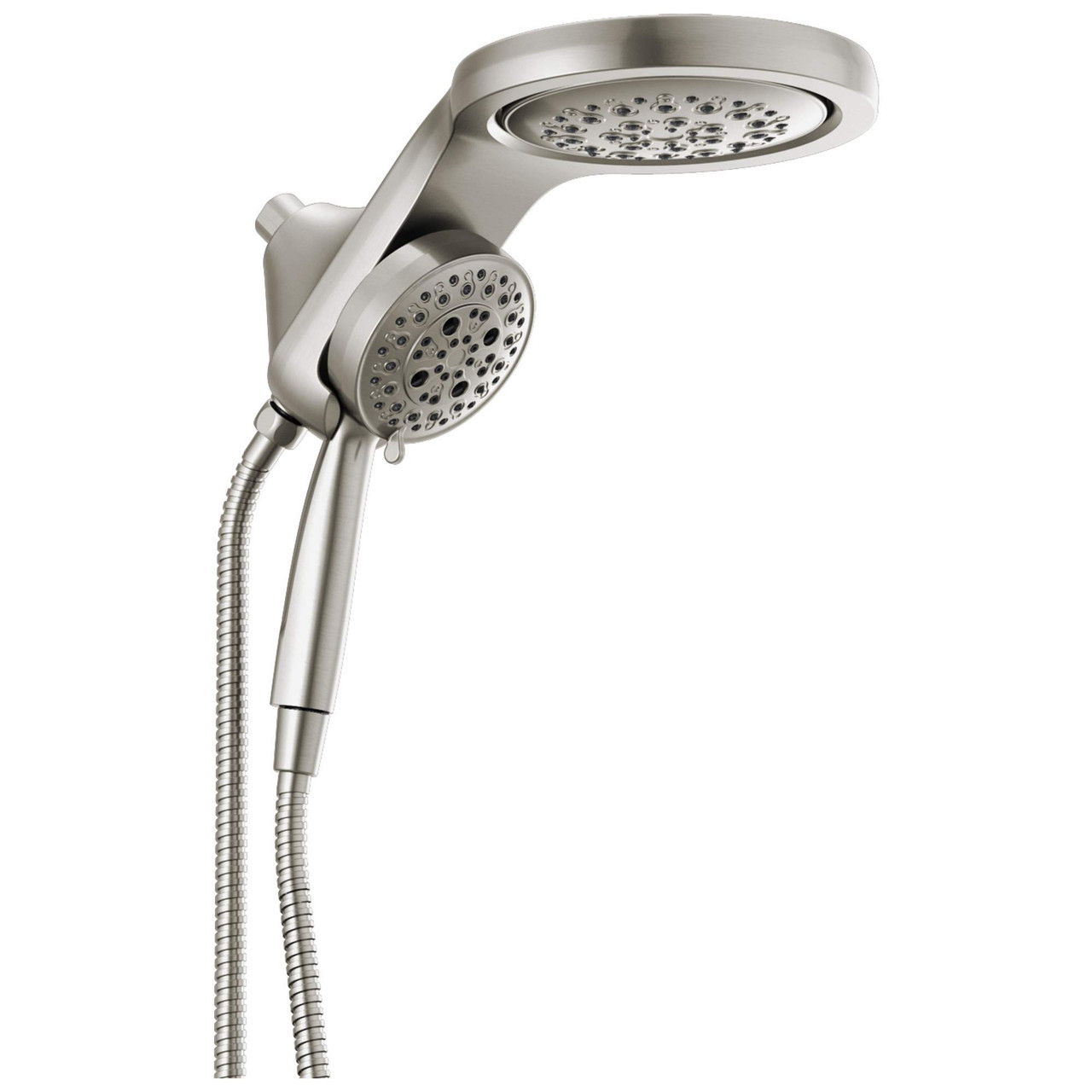 Delta Universal Showering Components Hydrorain H2Okineticsetting Two-In-One Shower Head in Stainless - 58680-SS