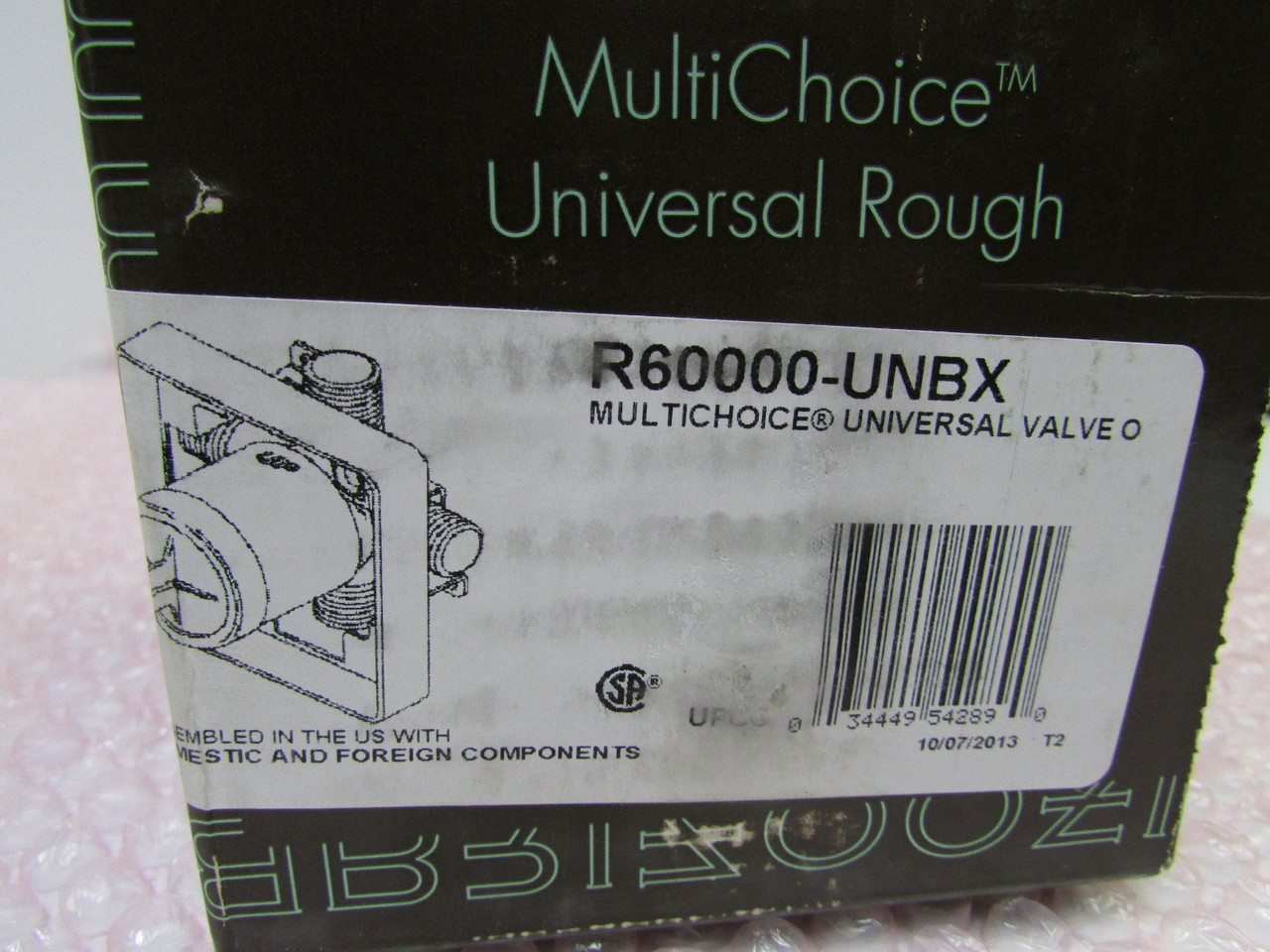 Brizo R60000-UNBX MultiChoice Universal Tub/Shower Rough