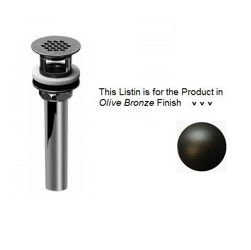 Graff G-9961-OB Drain Grid with Overflow for Lavatory Sink: Olive Bronze Finish