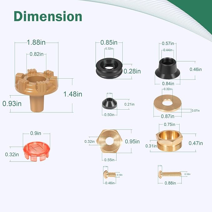Woodford RK-22MH Metal Handle Repair Kit Hot Cold Outdoor Faucet
