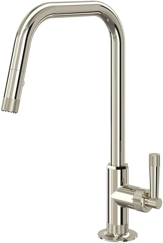 Rohl Graceline Pull-Down Kitchen Faucet With U-Spout in Polished Nickel - MB7956LMPN