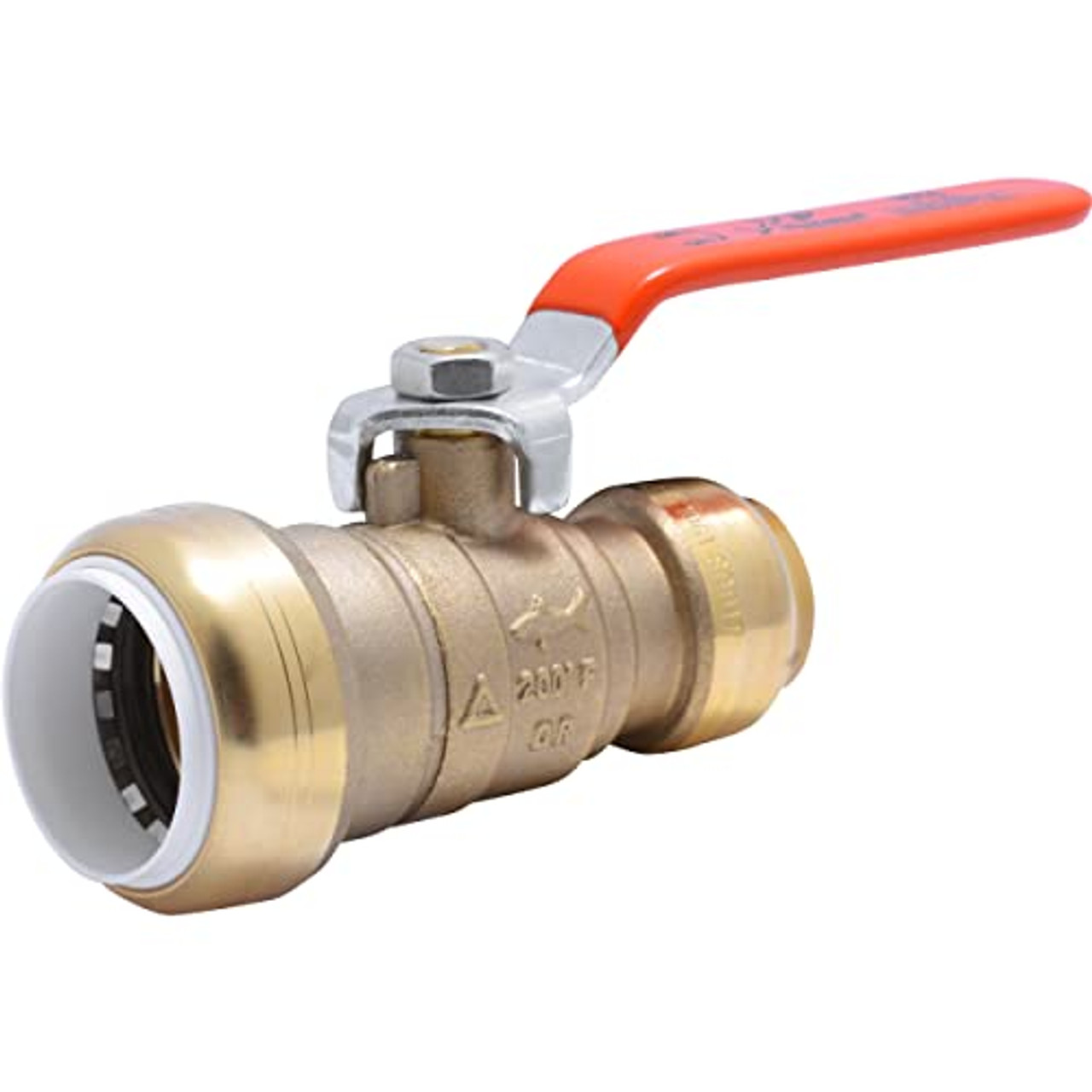 Sharkbite 1 in. Push-to-Connect PVC IPS x 3/4 in. CTS Ball Valve in Brass - 25551LF