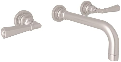Rohl San Giovanni Wall Mount Lavatory Faucet Trim in Satin Nickel - A2307LMSTNTO-2