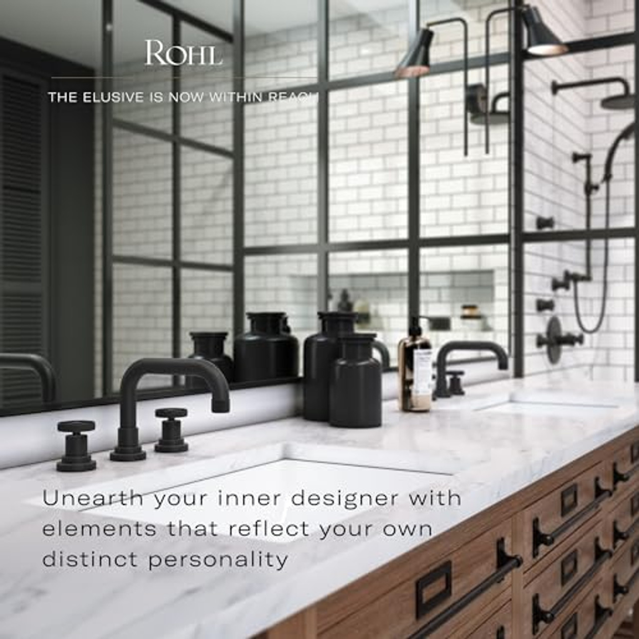 Rohl 7" Wall Mount Shower Arm in Antique Gold - 1440/6AG