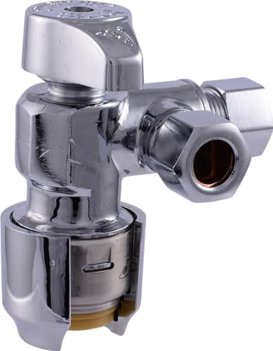 SharkBite UR25558 Dual Stop Angle Valve Push-to-Connect