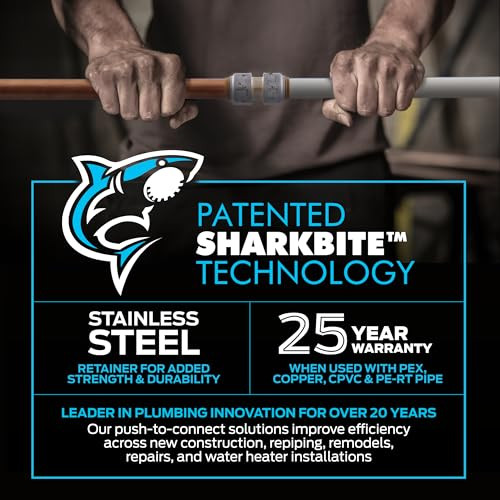 SharkBite UR25558 Dual Stop Angle Valve Push-to-Connect