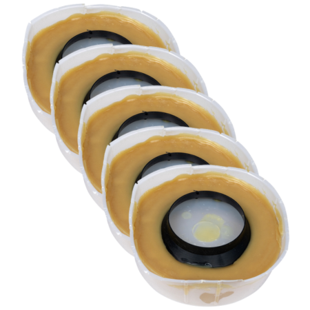 Oatey Harvey No-Seep 10 Toilet Gasket Wax Ring With Bolts - 1109-N - 5 pack
