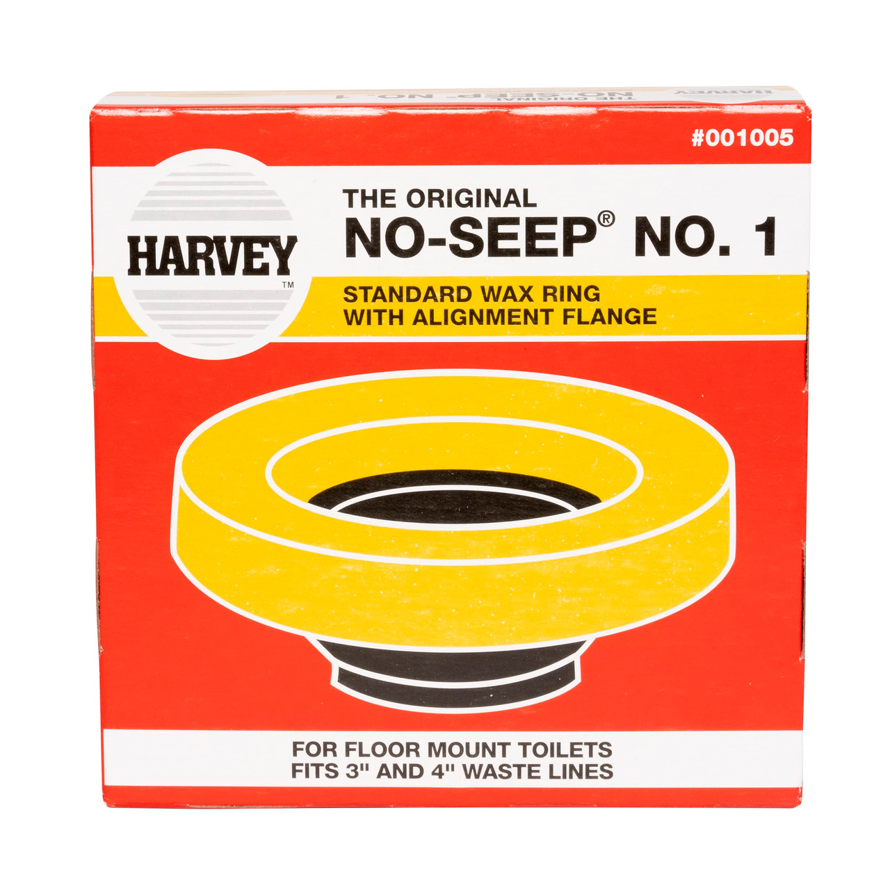 Oatey Harvey Toilet Wax Ring with Urethane Seal - 1005-24 - 5 pack