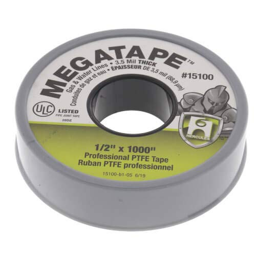 Oatey Hercules PTFE Thread Seal Tape, 1/2" x 1000" - 2 pack