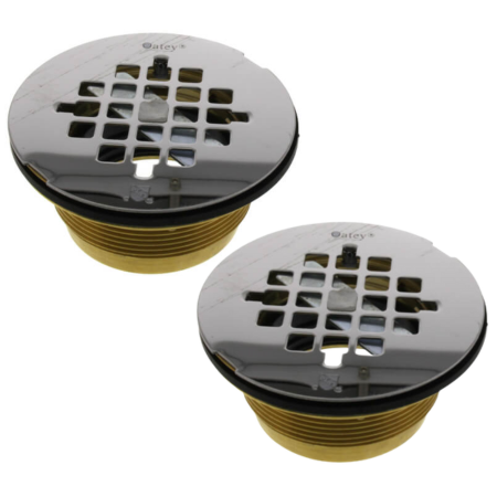 Oatey 2" Brass No-Calk Shower Drain - 42150 - 2 pack