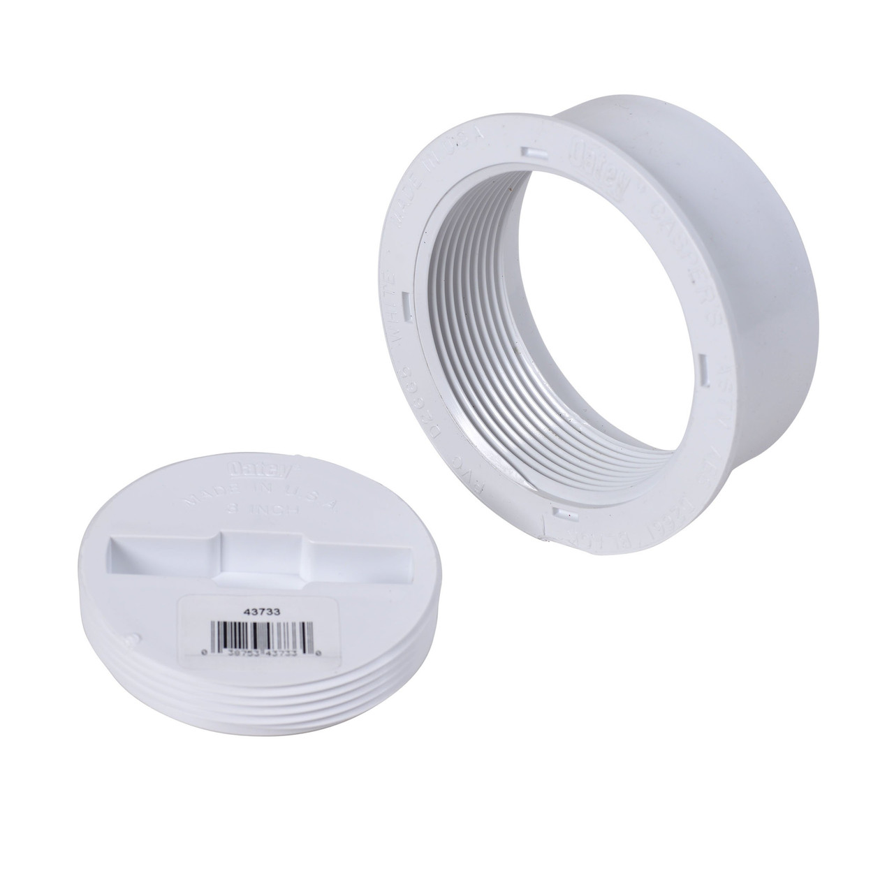 Oatey 4 In. PVC Snap-In Cleanout Assembly in White - 43733 - 5 pack