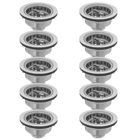 Oatey Spin-N-Lock Sink Basket Strainer With Stainless Steel Basket- 10 pack