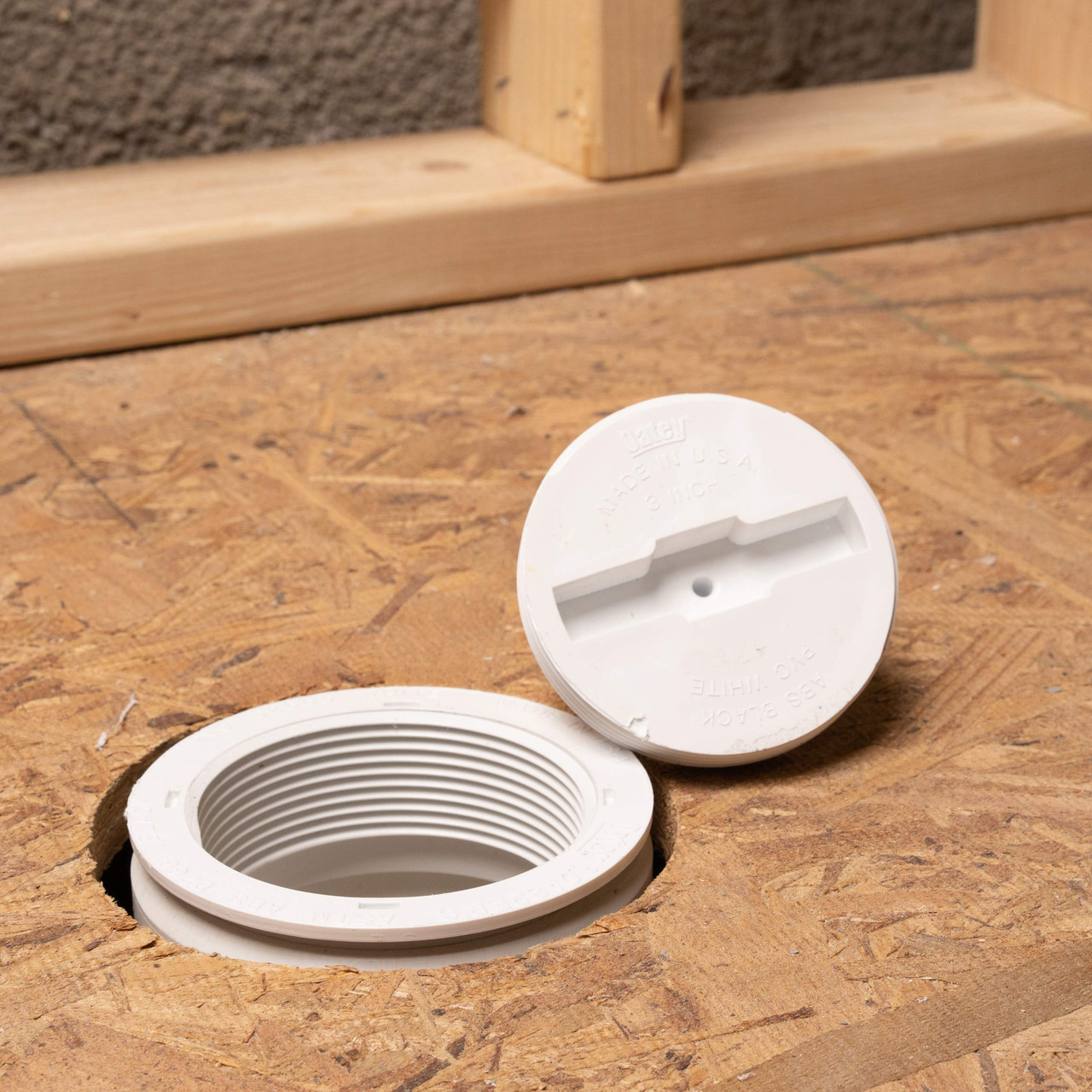 Oatey 4 In. PVC Snap-In Cleanout Assembly in White - 43733 - 2 pack