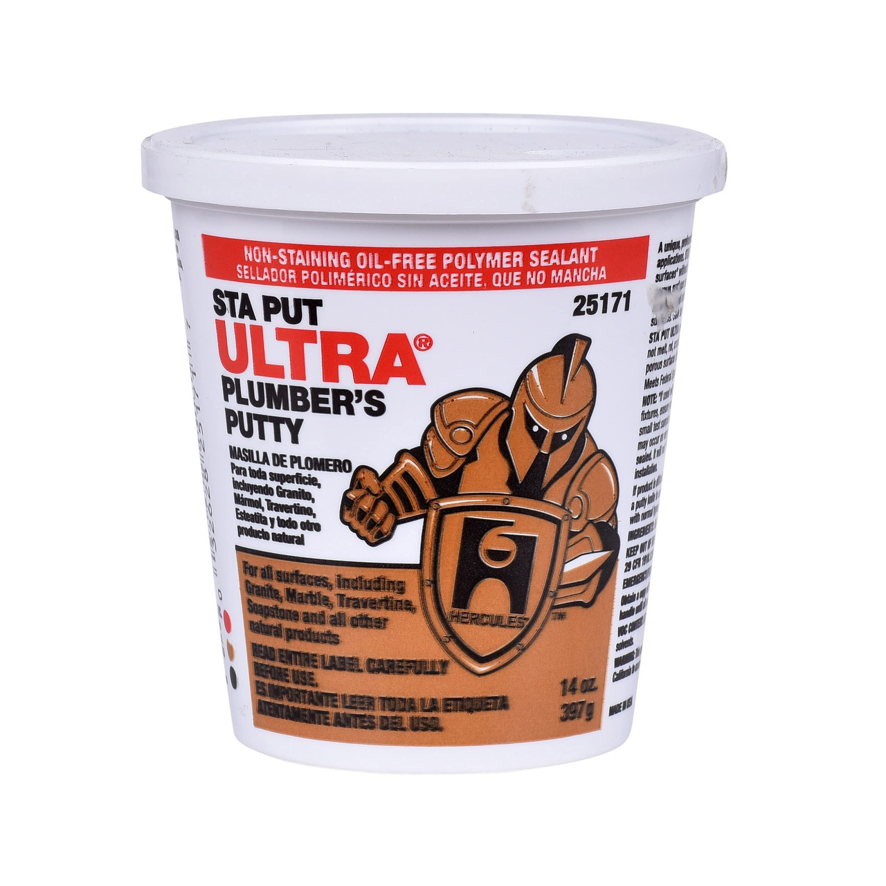 Oatey Stain-Free Plumbers Putty, 14 oz in Beige - 25171 - 2 pack