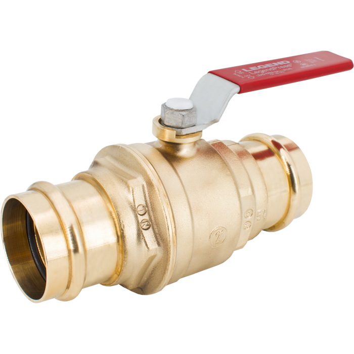 Legend Valve 101-007NL Press Ball Valve 1-1/2 Inch Lead Free Brass
