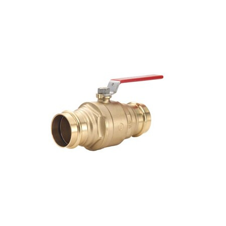Legend Valve 101-007NL Press Ball Valve 1-1/2 Inch Lead Free Brass