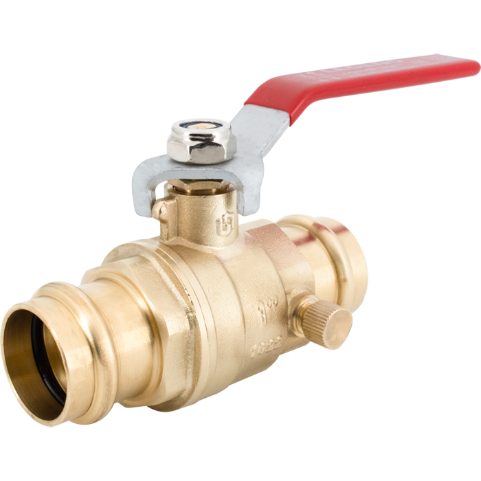 Legend Valve 101-213NL Ball Valve 1/2 Inch Press Forged Brass with Drain