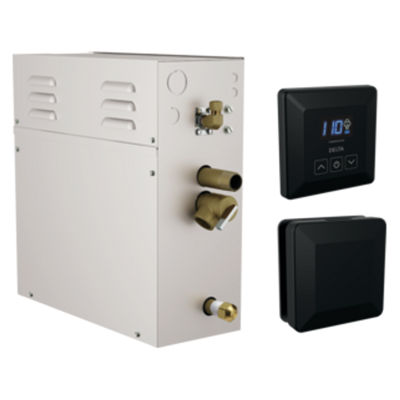 Delta Universal Showering Components SimpleSteam Kit - 10kW in Matte Black - 5P-EST10-BL