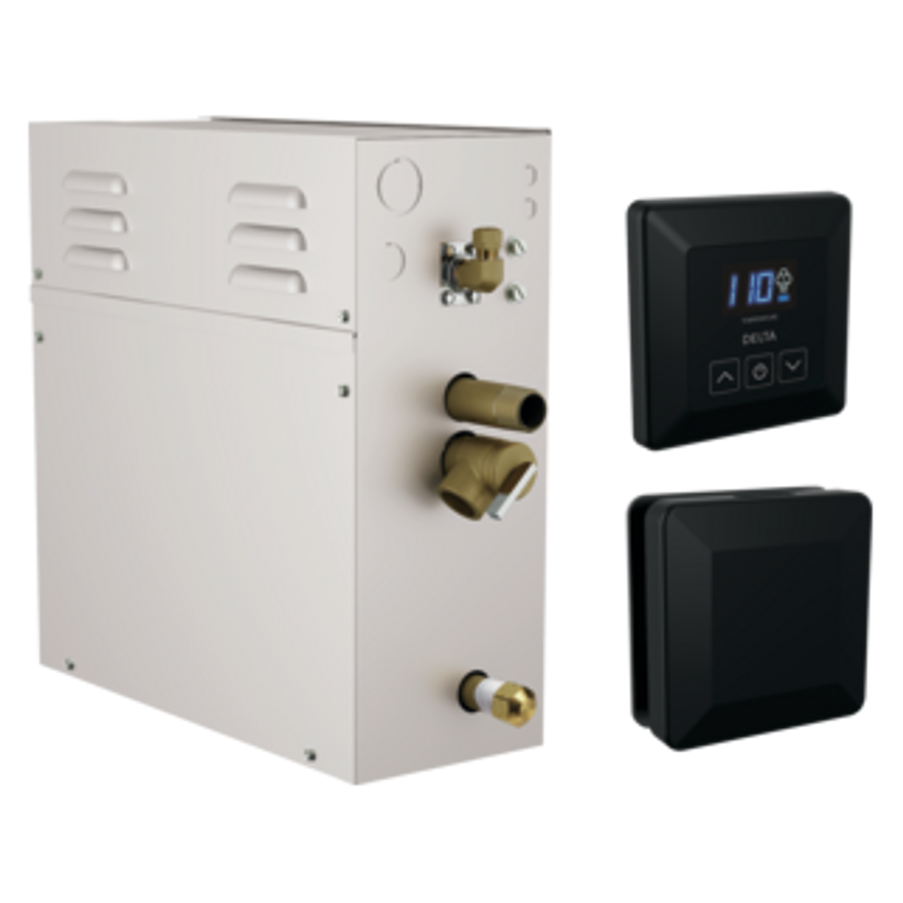 Delta Universal Showering Components SimpleSteam Kit - 7.5kW in Matte Black - 5P-EST07-BL