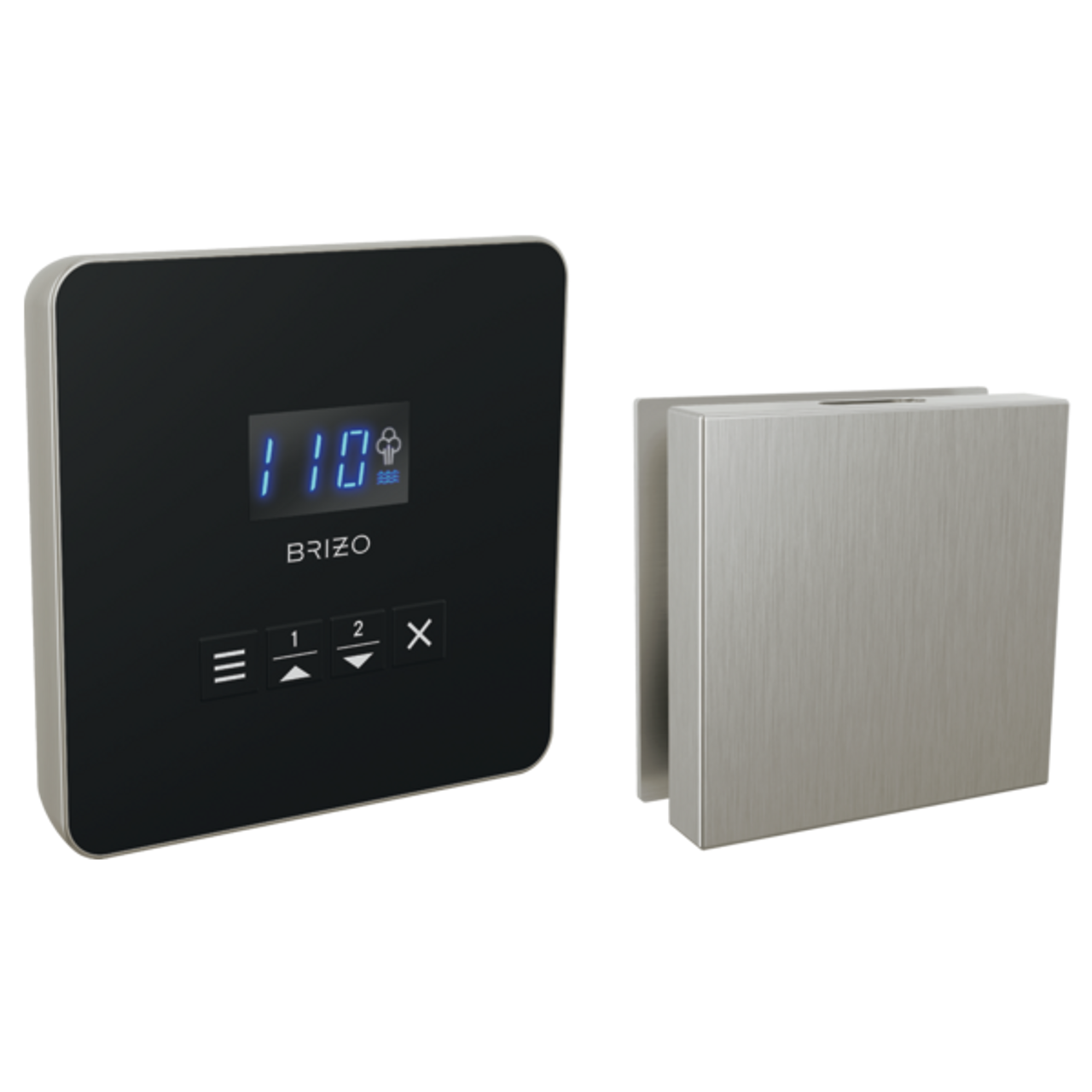 Brizo Square Steam Set in Lumicoat Luxe Nickel - 8CH-250L-NK-L