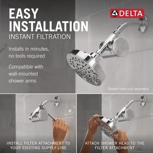 Delta Clarifi Standard Shower Filter Attachment in Chrome - 7SF100