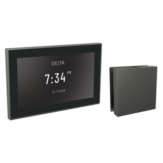 Delta Universal Showering Components Square Digital Steam Package in Lumicoat Black Stainless - 5CH-550L-KS-PR