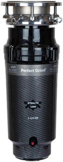 Mountain Plumbing Waste Disposer - Continuous Feed 3-Bolt Mount 1-1/4 HP in Black - STEALTH1250