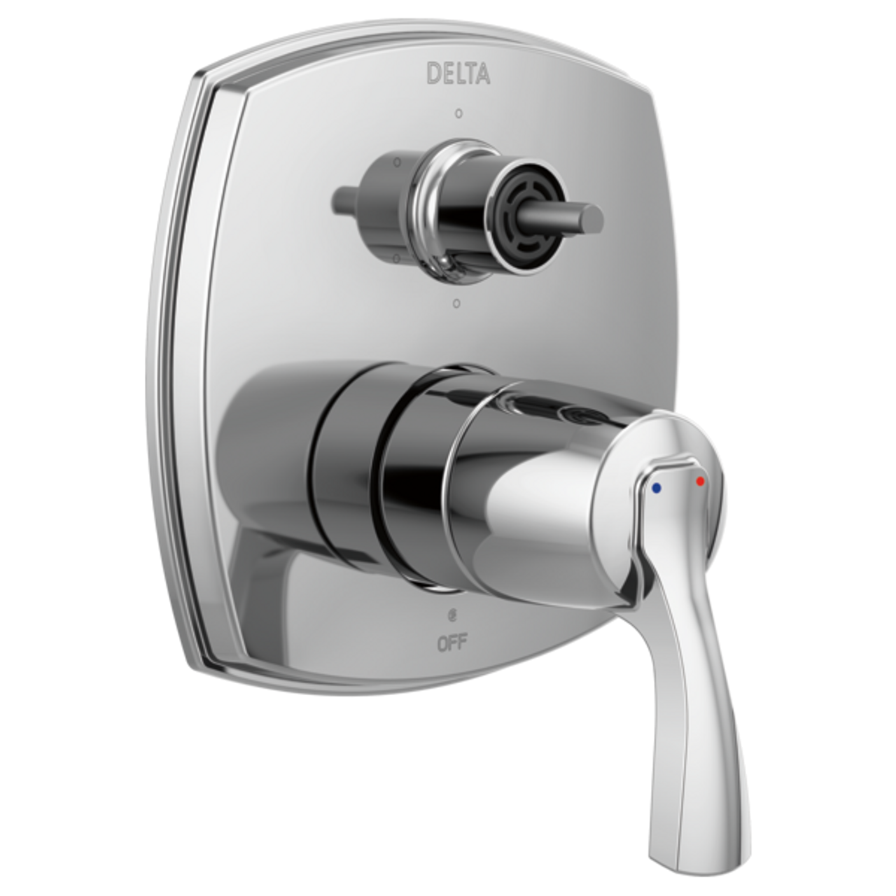 Delta Stryke Dual Function Diverter Trim for Shower Systems in Lumicoat Chrome - T24976-PR-LHP