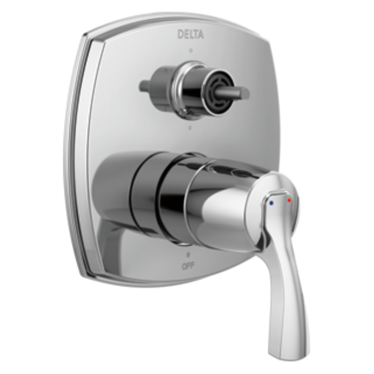 Delta Stryke Dual Function Diverter Trim for Shower Systems in Lumicoat Chrome - T24976-PR-LHP