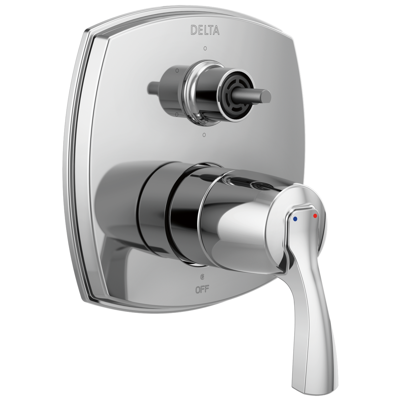 Delta Stryke Dual Function Diverter Trim for Shower Systems in Lumicoat Chrome - T24976-PR-LHP