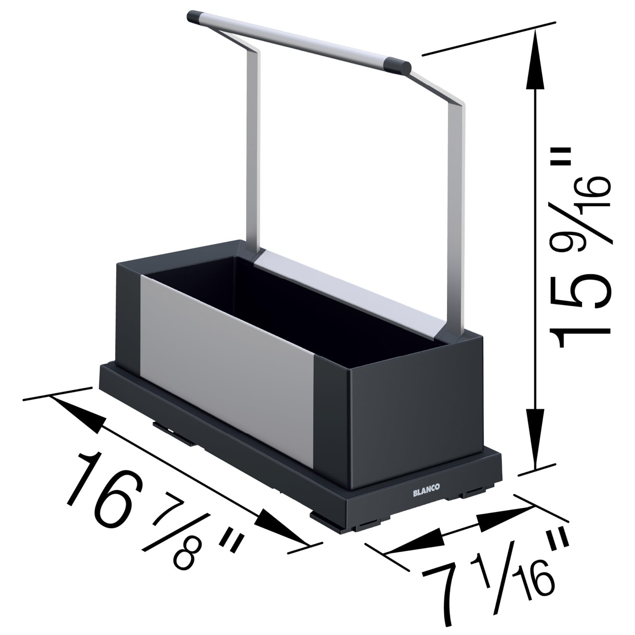 Blanco Storage Caddy Single in Black - 527667