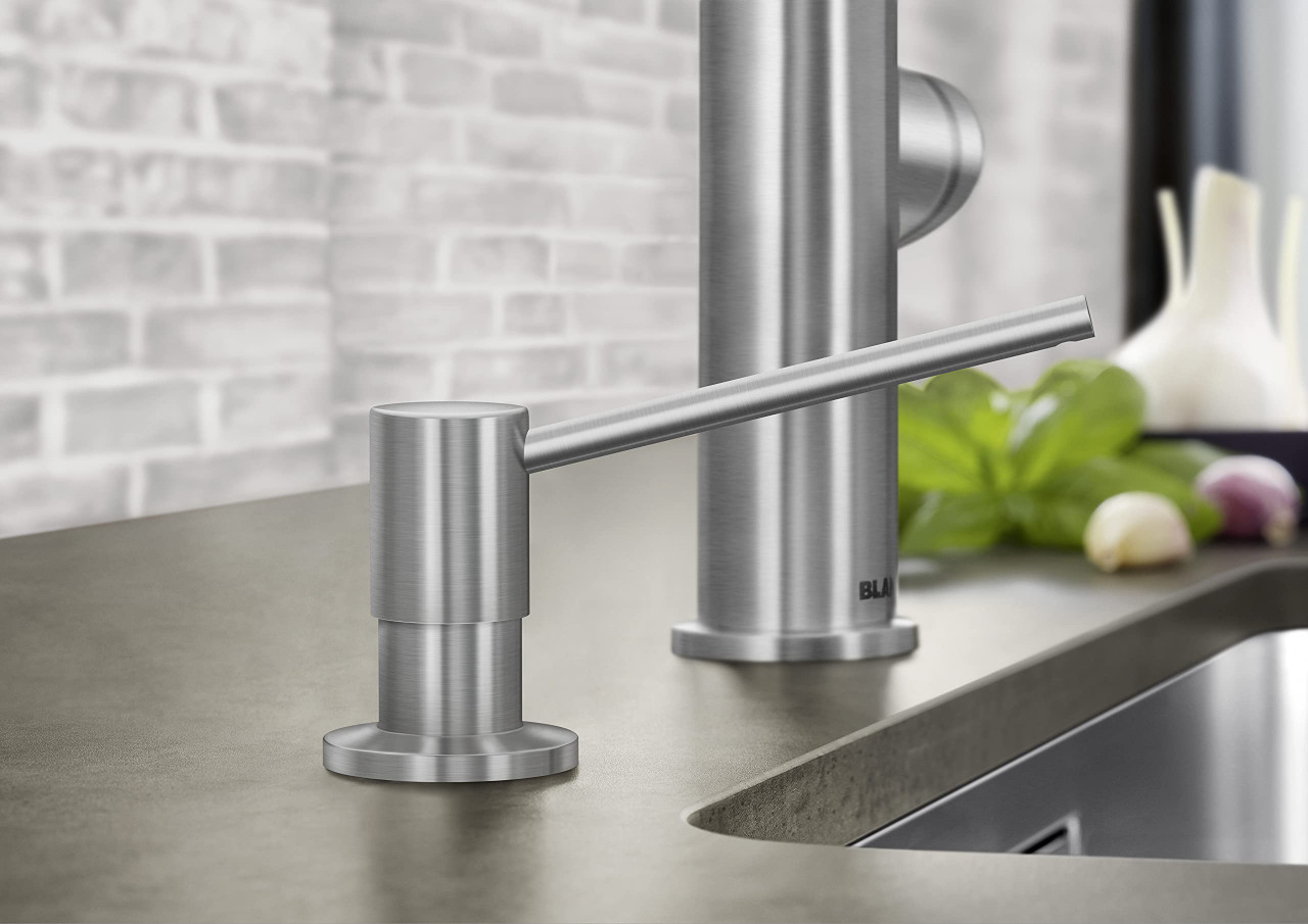 Blanco Torre Soap Dispenser in Satin Platinum - 527722