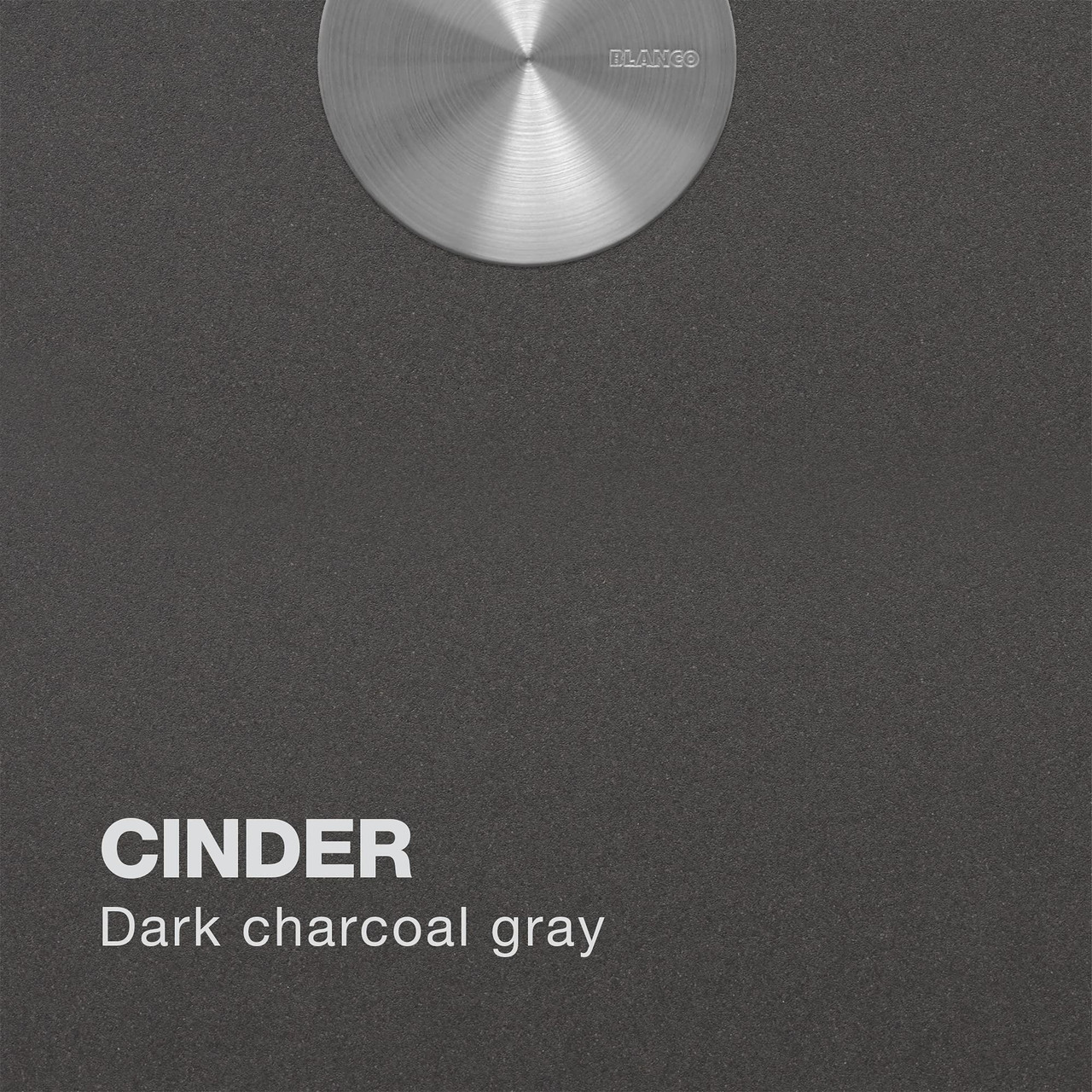 Blanco Liven 21" Single Bowl Dual Mount Sink in Cinder - 443228