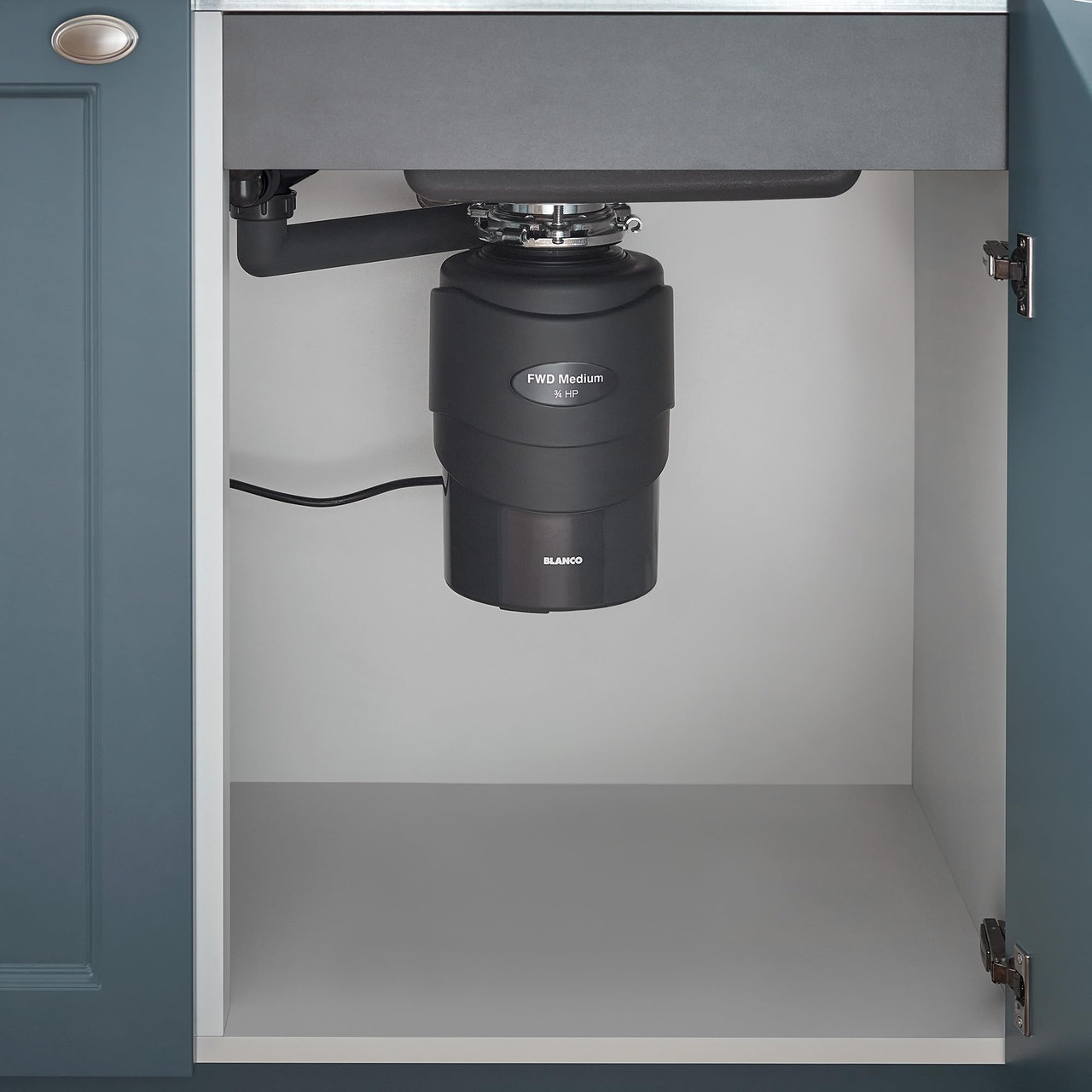 Blanco Food Waste Disposal Unit - Medium Capacity in Black - 442978