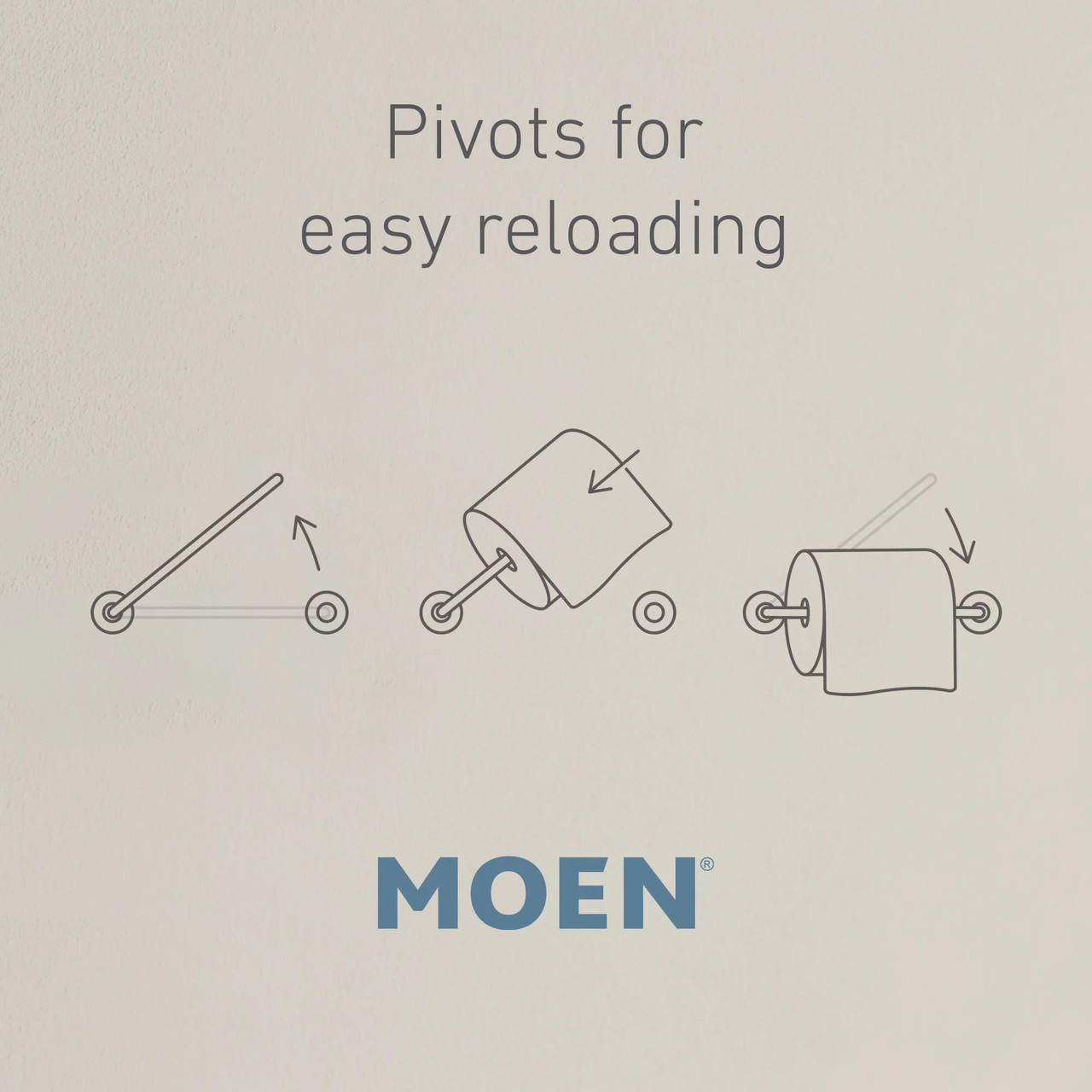 Moen Pivoting Toilet Paper Holder - YB5108BN