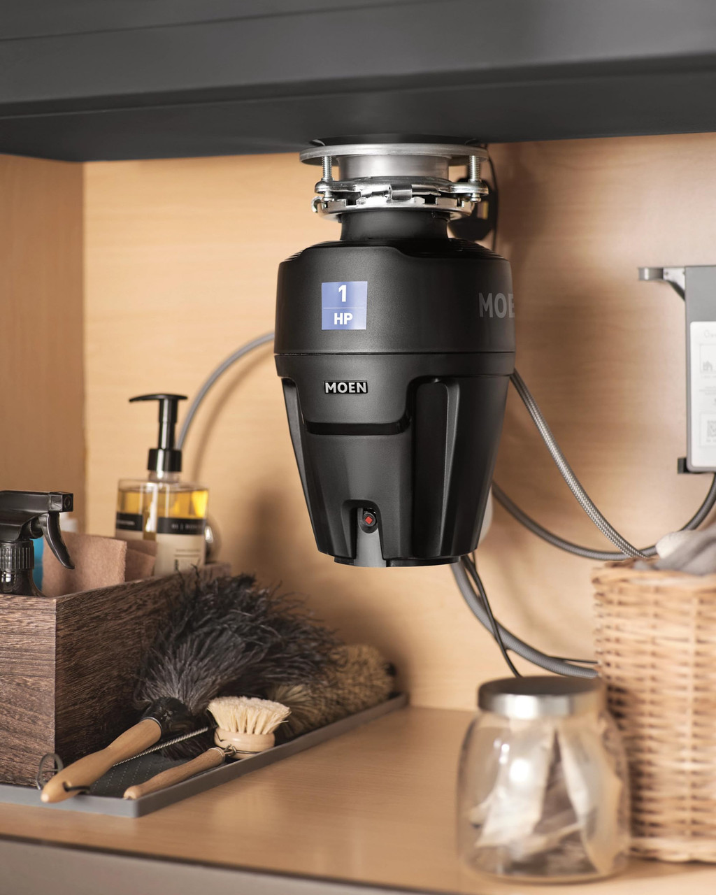 Moen EX Series 1 HP Garbage Disposal with Power Cord - EX100C