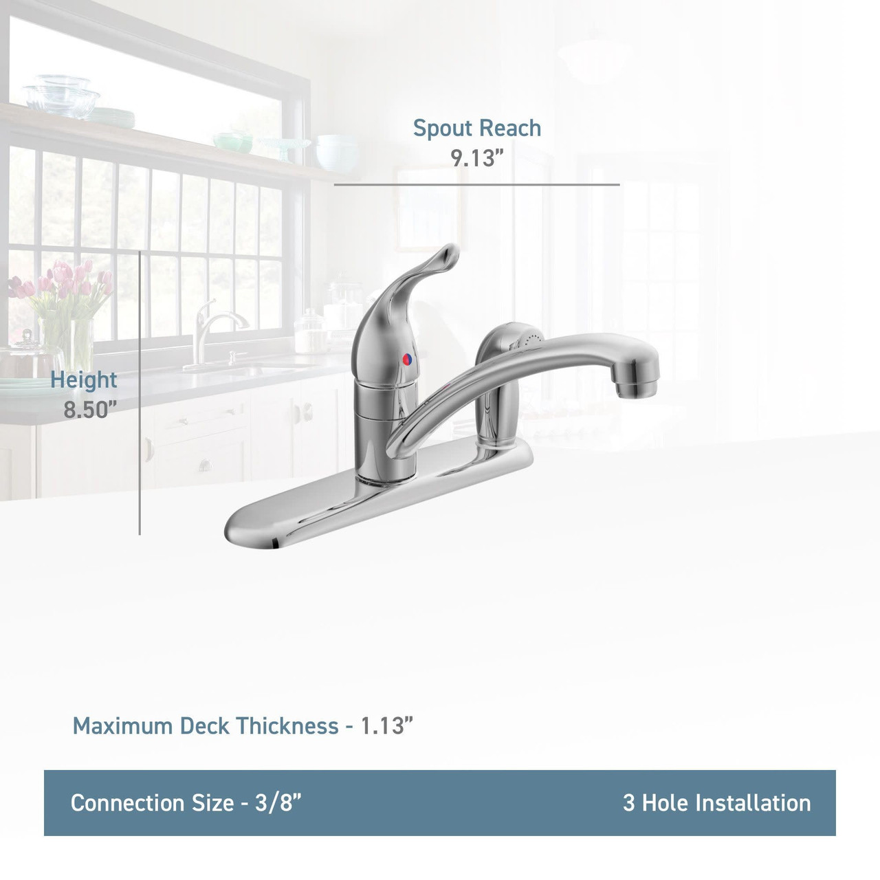 Moen Single-Handle Kitchen Faucet - 7434
