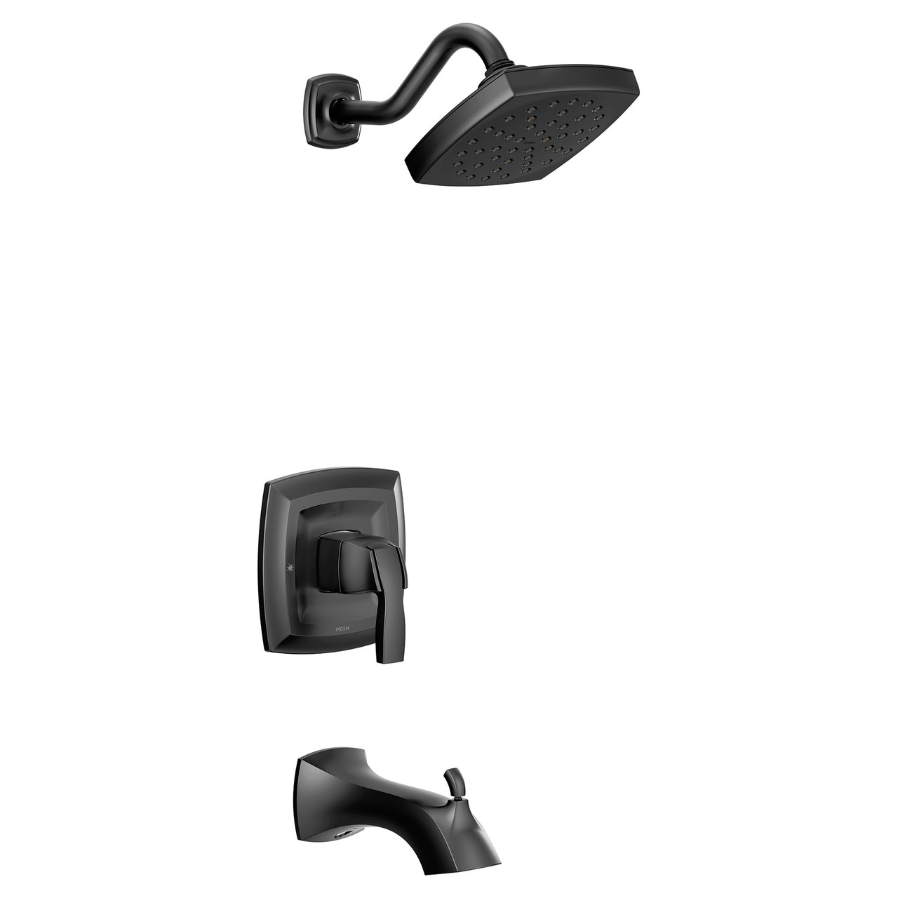 Moen Voss M CORE 3 Series 1 Handle Eco Performance Tub and Shower Trim Kit in Matte Black - UT3693EPBL