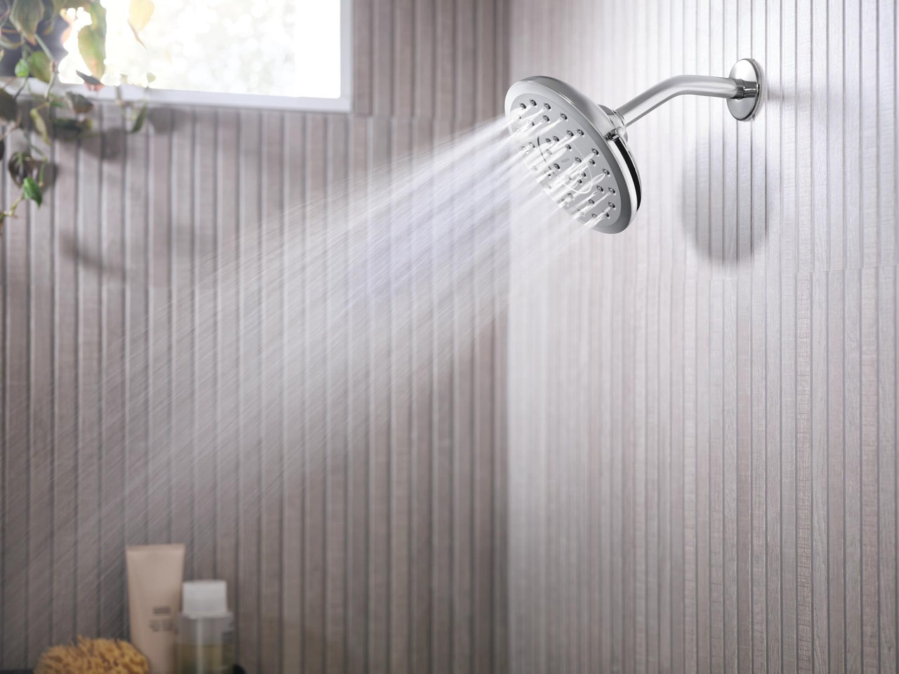 Moen Verso Eco Performance Infiniti Dial Round Rain Shower Head 7 Inch Diameter Spray Head in Chrome - 220R7EP