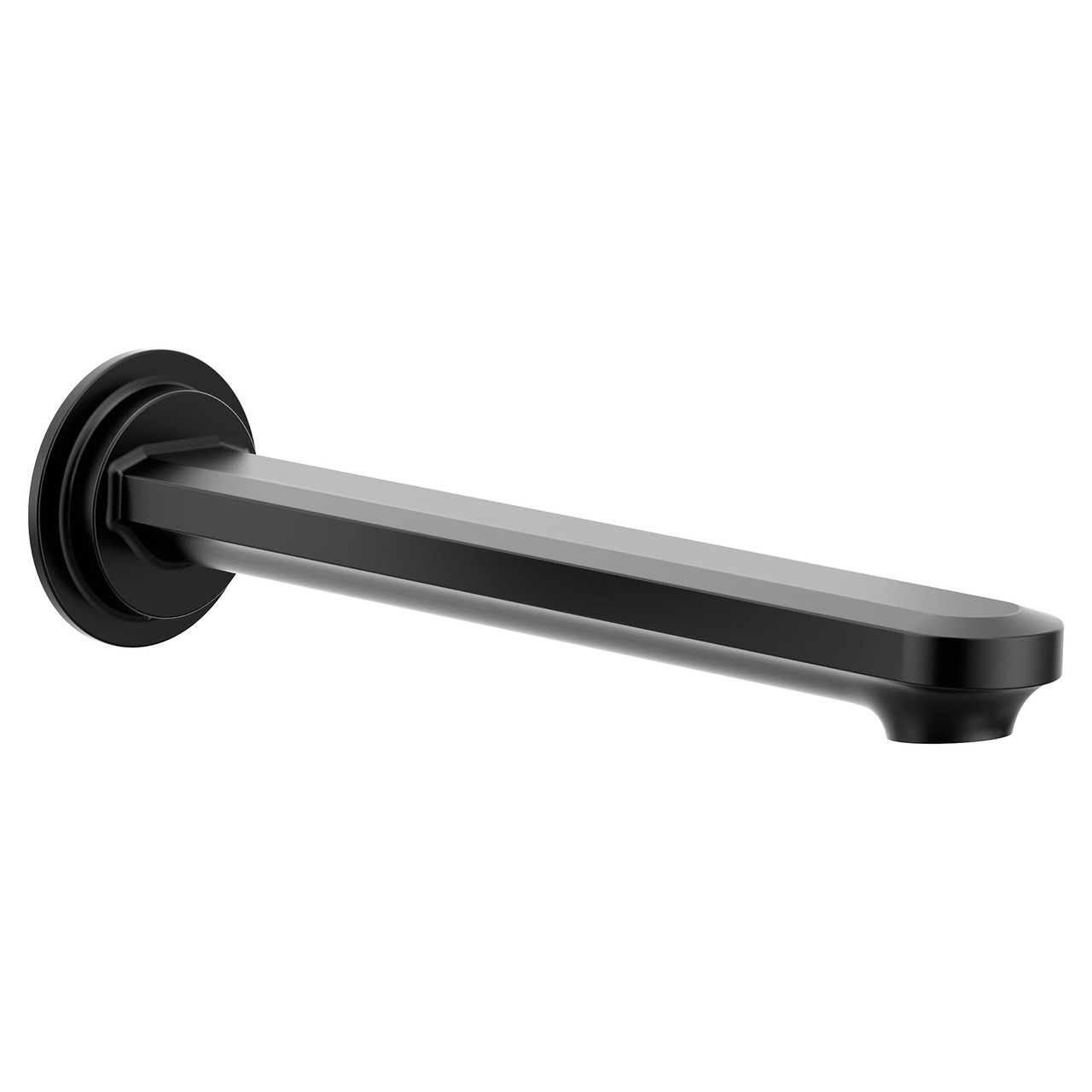 Moen Greenfield Contemporary Non Diverting Tub Spout in Matte Black - TF4326BL