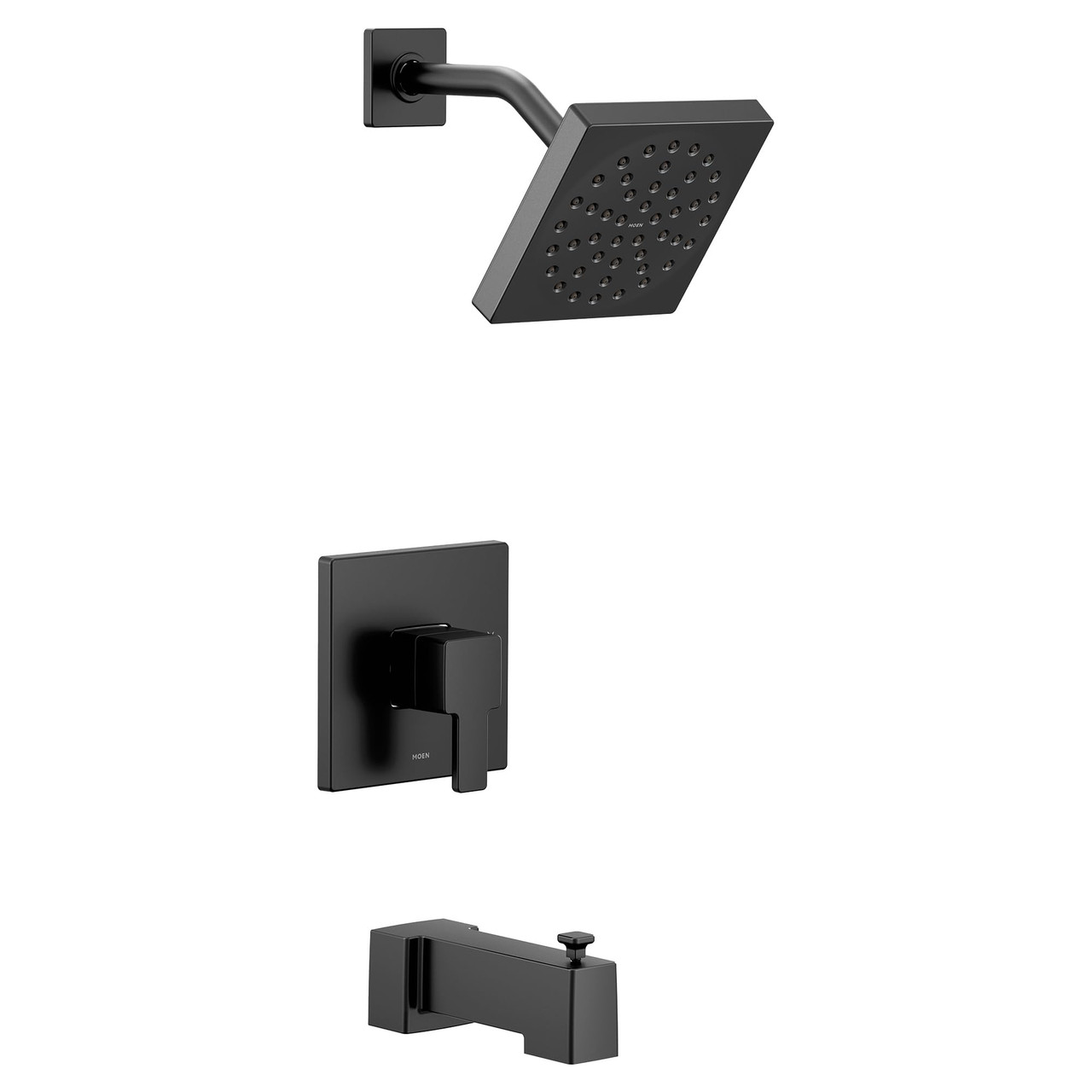 Moen Degree M CORE 2 Series 1 Handle Eco Performance Tub and Shower Trim Kit in Matte Black - UTS2713EPBL